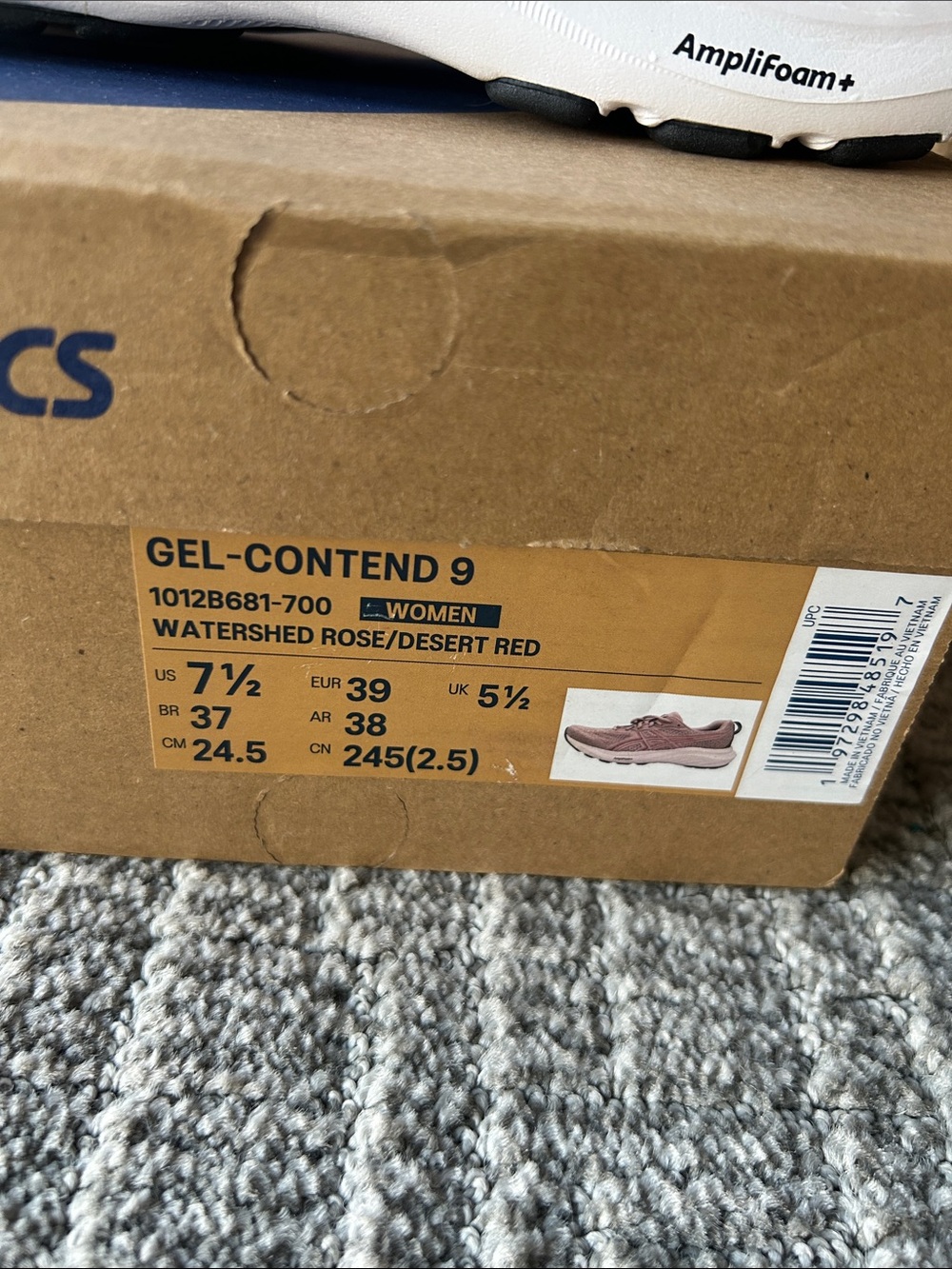 ASICS Women's Gel Contend Watershed Rose/Desert Red 7.5 - Picture 4 of 7